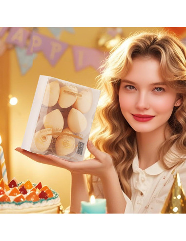 Juego de Esponjas de Maquillaje Real Perfection 8 Piezas Beige