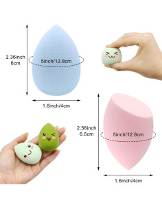 Juego de 12 Esponjas de Maquillaje Scartink Multicolor 2