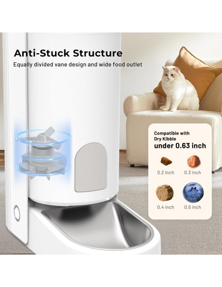 Comedero Automático para Gatos HOLAPAW 3.7L WiFi Control APP