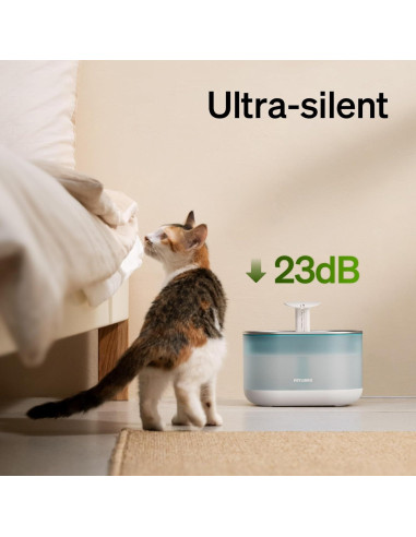 Fuente de Agua Automática para Gatos PETLIBRO 2.1L Acero Inoxidable