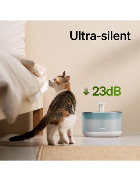 Fuente de Agua Automática para Gatos PETLIBRO 2.1L Acero Inoxidable