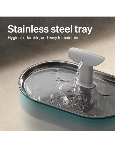 Fuente de Agua Automática para Gatos PETLIBRO 2.1L Acero Inoxidable