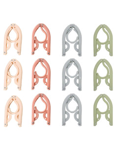 12 Perchas Plegables LIFTATAPA para Viaje y Dormitorio - Antideslizantes