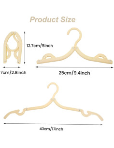 12 Perchas Plegables LIFTATAPA para Viaje y Dormitorio - Antideslizantes 2
