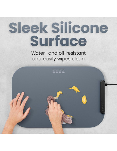 Mat de Calentamiento Chefman RJ22-S-GREY 58x38 cm Plegable