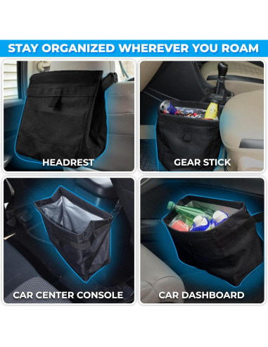 Bolsa de Basura para Auto EcoNour 21.8x23.5cm Impermeable