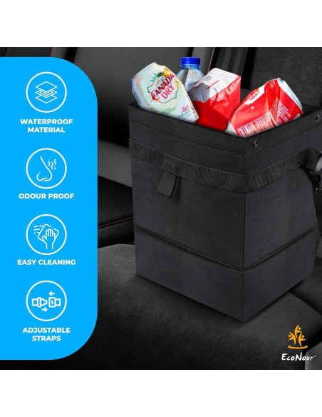 Bolsa de Basura para Auto EcoNour 21.8x23.5cm Impermeable