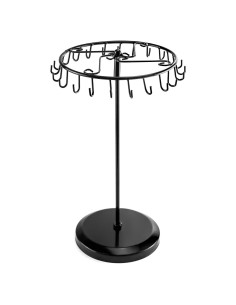 Soporte de exhibición de joyas QWORK, 23 ganchos, negro