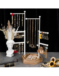 Soporte Organizador de Joyería Emfogo 6 Niveles Ajustable 2