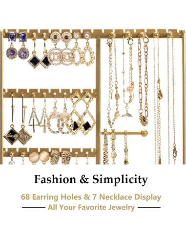 Organizador de Joyería PiQi-Grecge Dorado 4 Niveles Metal