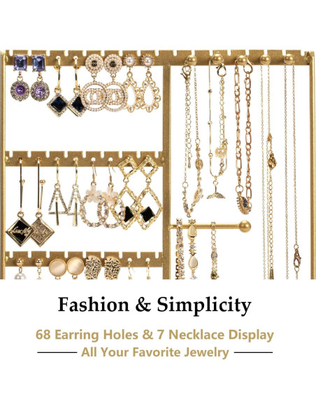 Organizador de Joyería PiQi-Grecge Dorado 4 Niveles Metal