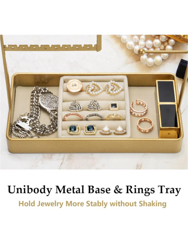 Organizador de Joyería PiQi-Grecge Dorado 4 Niveles Metal