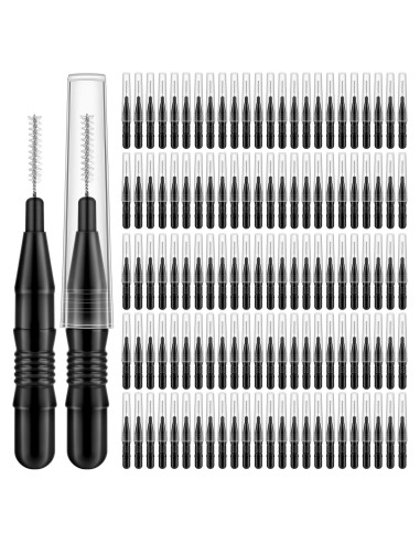 120 Cepillos Micro para Cejas MAPVOLUT con Tapa 5.2cm