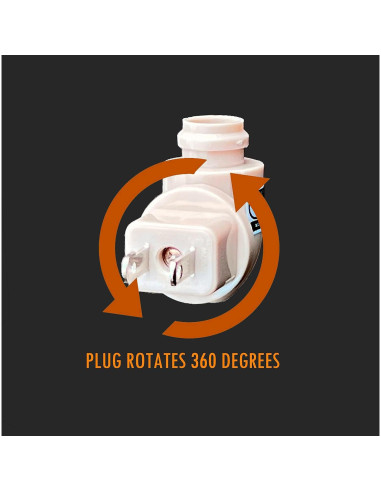 Enchufe Rotativo E12 The Porcelain Garden 360 Ajustable