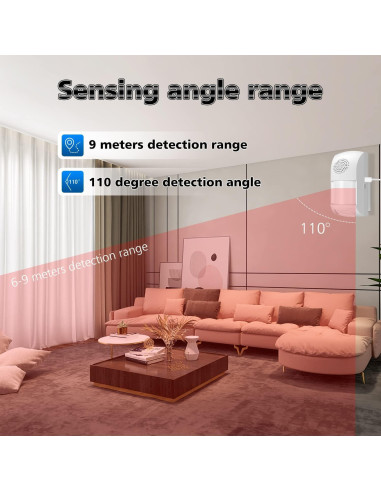 Detector de Movimiento PIR SENCKIT WiFi 110dB Alarma Inteligente