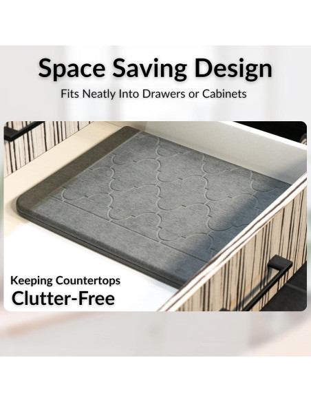 Alfombrilla de Secado de Piedra BARTEQ 60x39 cm Antideslizante