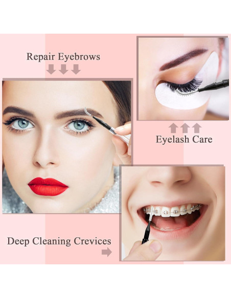 120 Cepillos Micro para Cejas MAPVOLUT con Tapa 5.2cm 120 Cepillos Micro para Cejas MAPVOLUT con Tapa 5.2cm