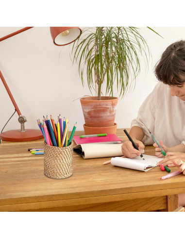 Organizador de Escritorio BTSKY 3 Pack Ratan Ecológico