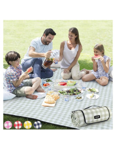 Manta de Picnic ZAZE Extra Grande 203x203cm Impermeable