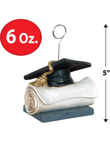 Soporte de Foto y Globo de Graduación Beistle - 2 Piezas