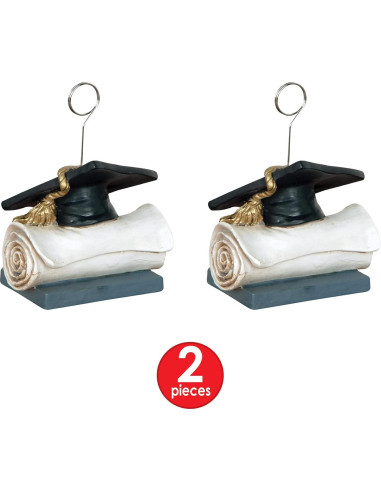 Soporte de Foto y Globo de Graduación Beistle - 2 Piezas