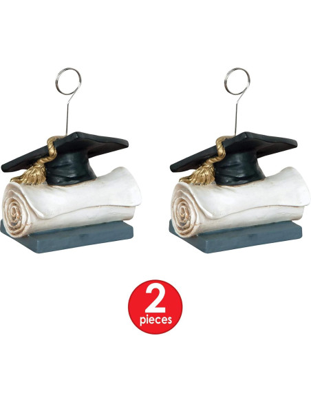 Soporte de Foto y Globo de Graduación Beistle - 2 Piezas