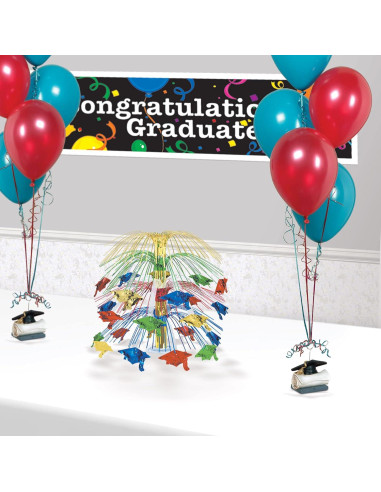 Soporte de Foto y Globo de Graduación Beistle - 2 Piezas