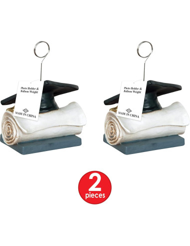 Soporte de Foto y Globo de Graduación Beistle - 2 Piezas