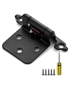 Bisagras de Puerta de Gabinete Ravinte 50 Piezas 1.27cm Auto-Cierre