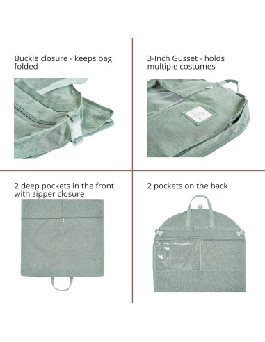 Bolsa de Ropa Colgante Kendall Country 132 cm Impermeable Musgo