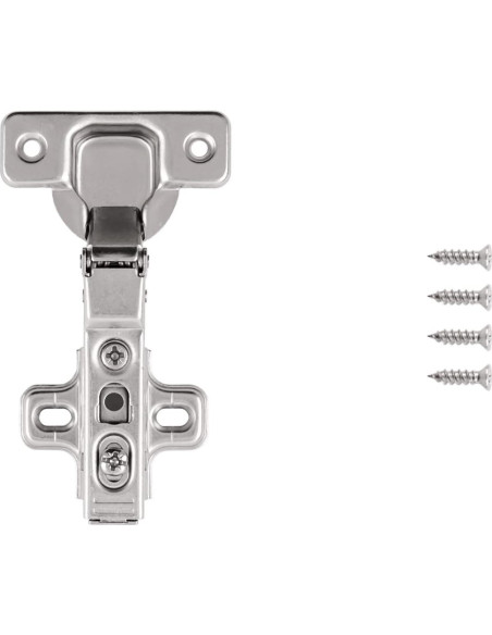 Bisagra Oculta Euro Hickory Hardware P5111-14 Niquel Pulido 105