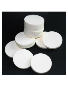 Esponjas Faciales Redondas AKOAK 20pcs Suaves 55mm Blancas