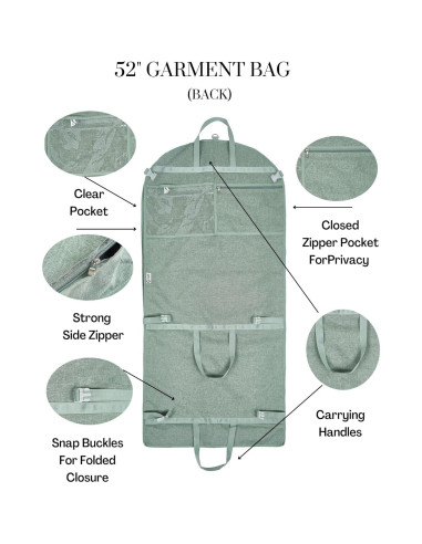 Bolsa de Ropa Colgante Kendall Country 132 cm Impermeable Musgo