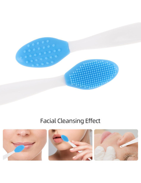 48 Cepillos Exfoliantes de Labios Silicona Tbestmax Doble Cara 48 Cepillos Exfoliantes de Labios Silicona Tbestmax Doble Cara