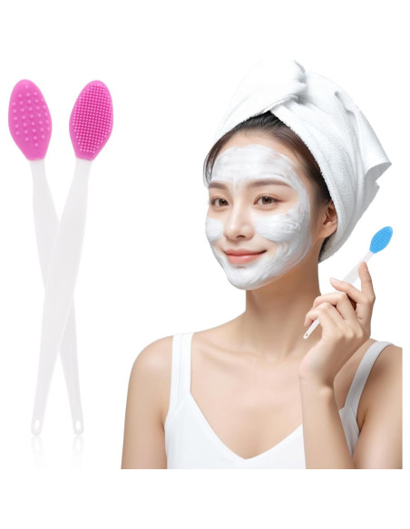 48 Cepillos Exfoliantes de Labios Silicona Tbestmax Doble Cara 48 Cepillos Exfoliantes de Labios Silicona Tbestmax Doble Cara