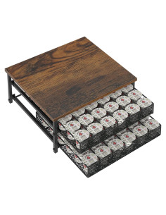 Soporte para Cápsulas de Café NANANARDOSO Negro 72 Unidades