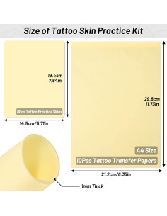 Kit de Práctica de Tatuaje Modacraft 18 Piezas Silicona 2