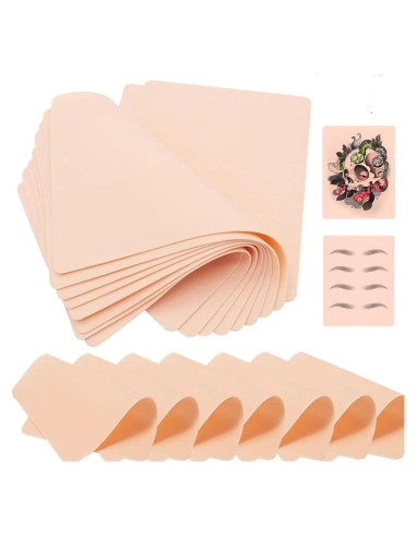 Piel de Práctica de Tatuaje Yuelong 10 Pcs 1.3mm Doble Cara