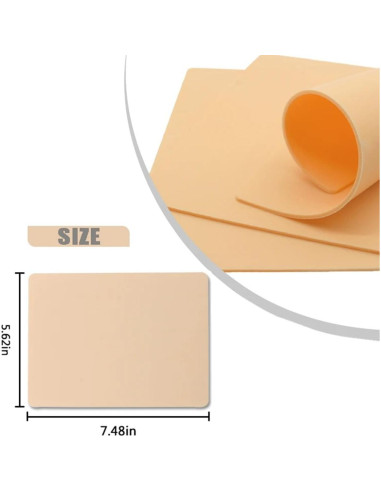 Piel de Práctica de Tatuaje Yuelong 10 Pcs 1.3mm Doble Cara