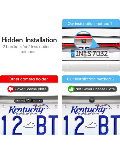 Cámara de Respaldo HD PixelMan PMHD05A, 170 Visión Amplia, IP69