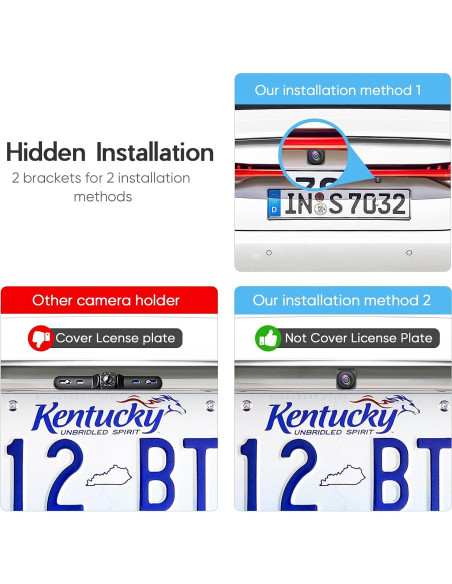 Cámara de Respaldo HD PixelMan PMHD05A, 170 Visión Amplia, IP69