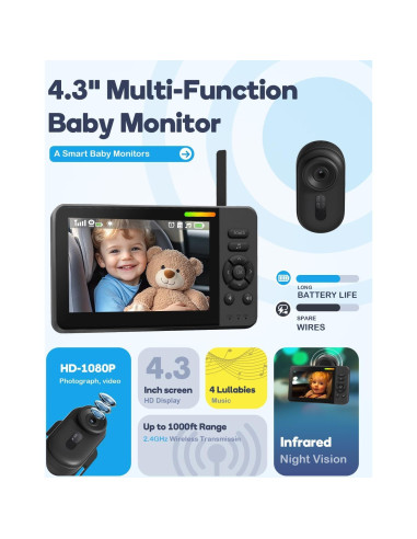 Cámara de Coche Inalámbrica TinyShield HD 1080P con Visión Nocturna