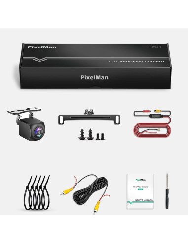 Cámara de Respaldo HD PixelMan PMHD05A, 170 Visión Amplia, IP69