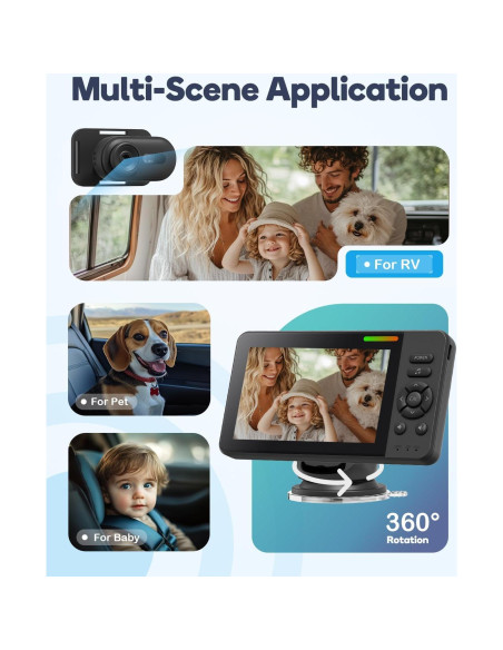 Cámara de Coche Inalámbrica TinyShield HD 1080P con Visión Nocturna