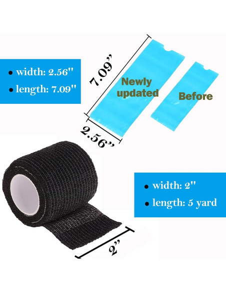 Cubiertas de máquina de tatuaje Urknall 200pcs + 4pcs cinta agarre