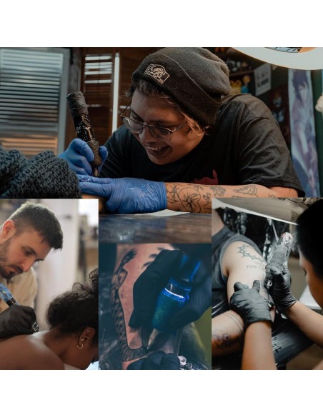 Cubiertas de máquina de tatuaje Urknall 200pcs + 4pcs cinta agarre