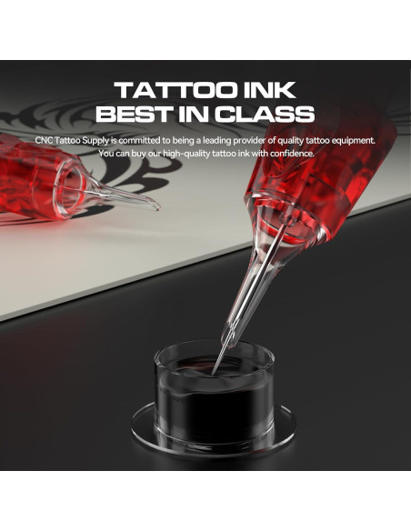 Tinta de Tatuaje Negra CNC 30ml Premium para Contornos y Sombreado