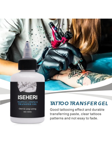 Gel de Transferencia de Tatuaje ISEHERI 113g Hipoalergénico