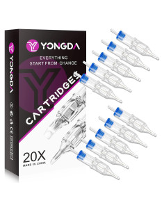 Cartuchos de Agujas de Tatuaje YONGDA 1205RS 20pcs Desechables