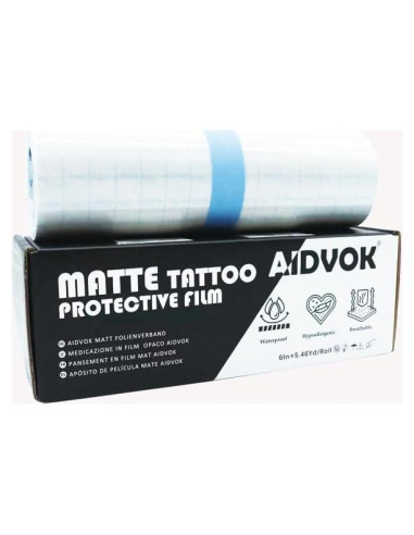 Vendaje Impermeable MATTE AIDVOK 15.24cm x 4.65m para Tatuajes